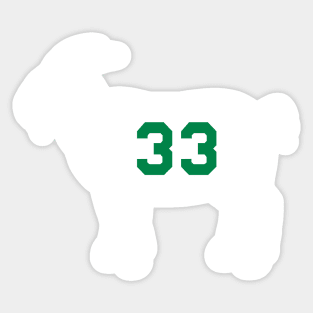 Larry Bird Boston Goat Qiangy Sticker